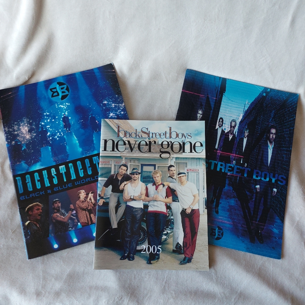 Backstreet Boys concert tour photo programs 2001 2005 lot of 3